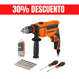 Taladro Rotomartillo 1/2″ 650W 6 brocas y 2 desarmadores